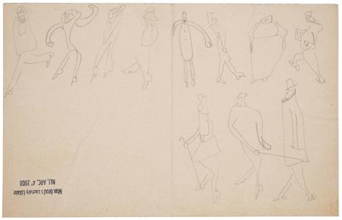 Figures in various poses by Franz Kafka